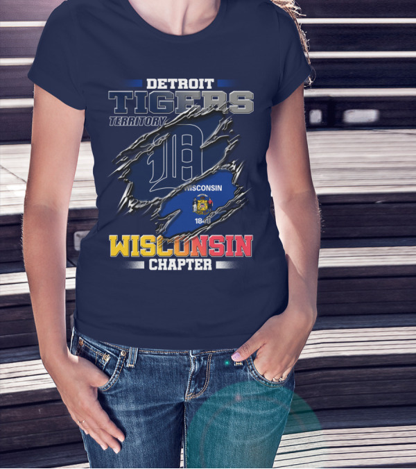 Detroit Tigers Territory Wisconsin Chapter 1848 T-Shirt