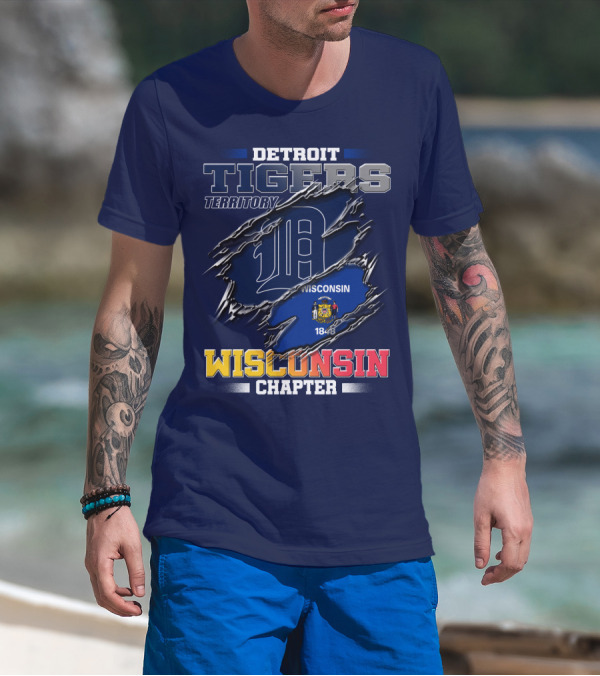 Detroit Tigers Territory Wisconsin Chapter 1848 T-Shirt
