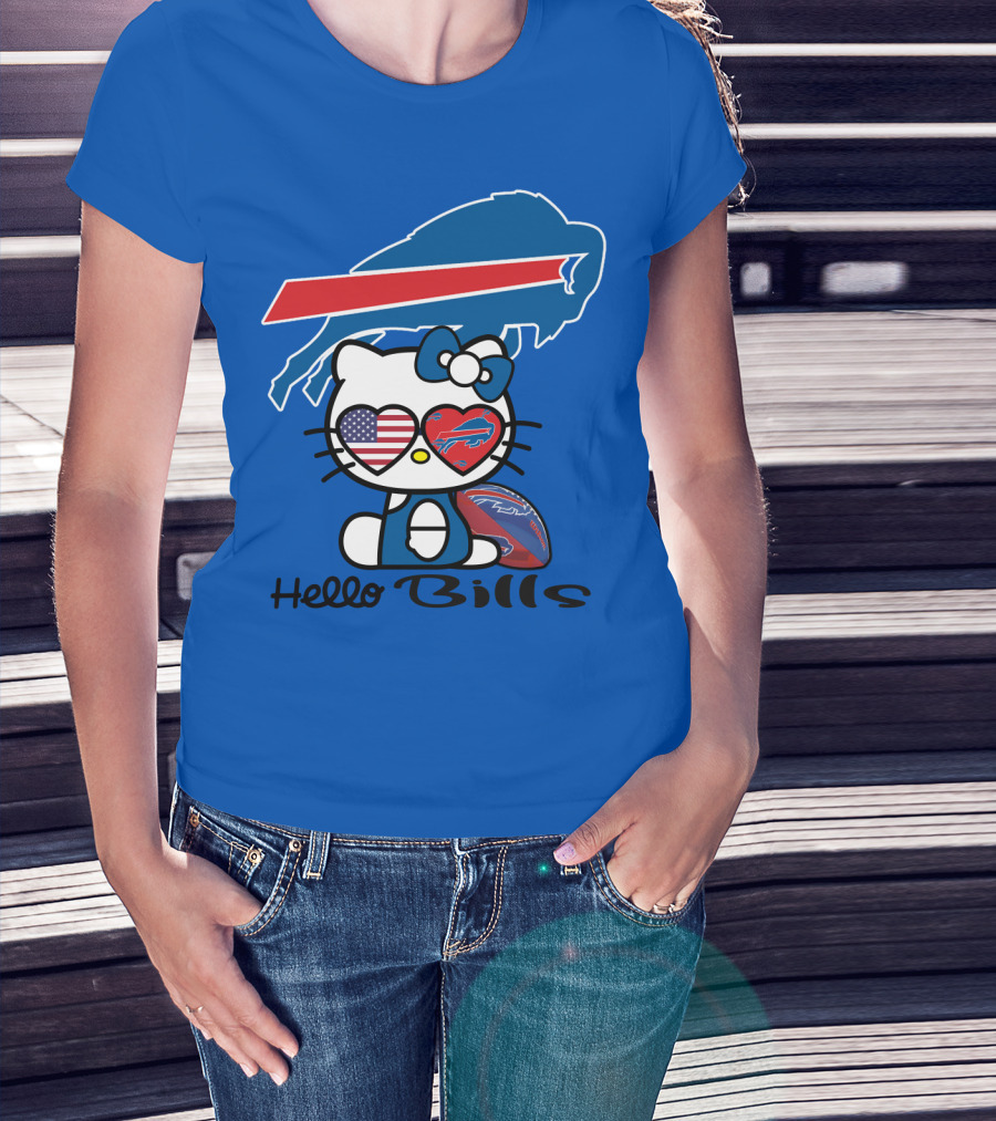 Hello Bills Buffalo Bills Football Hello Kitty T-Shirt