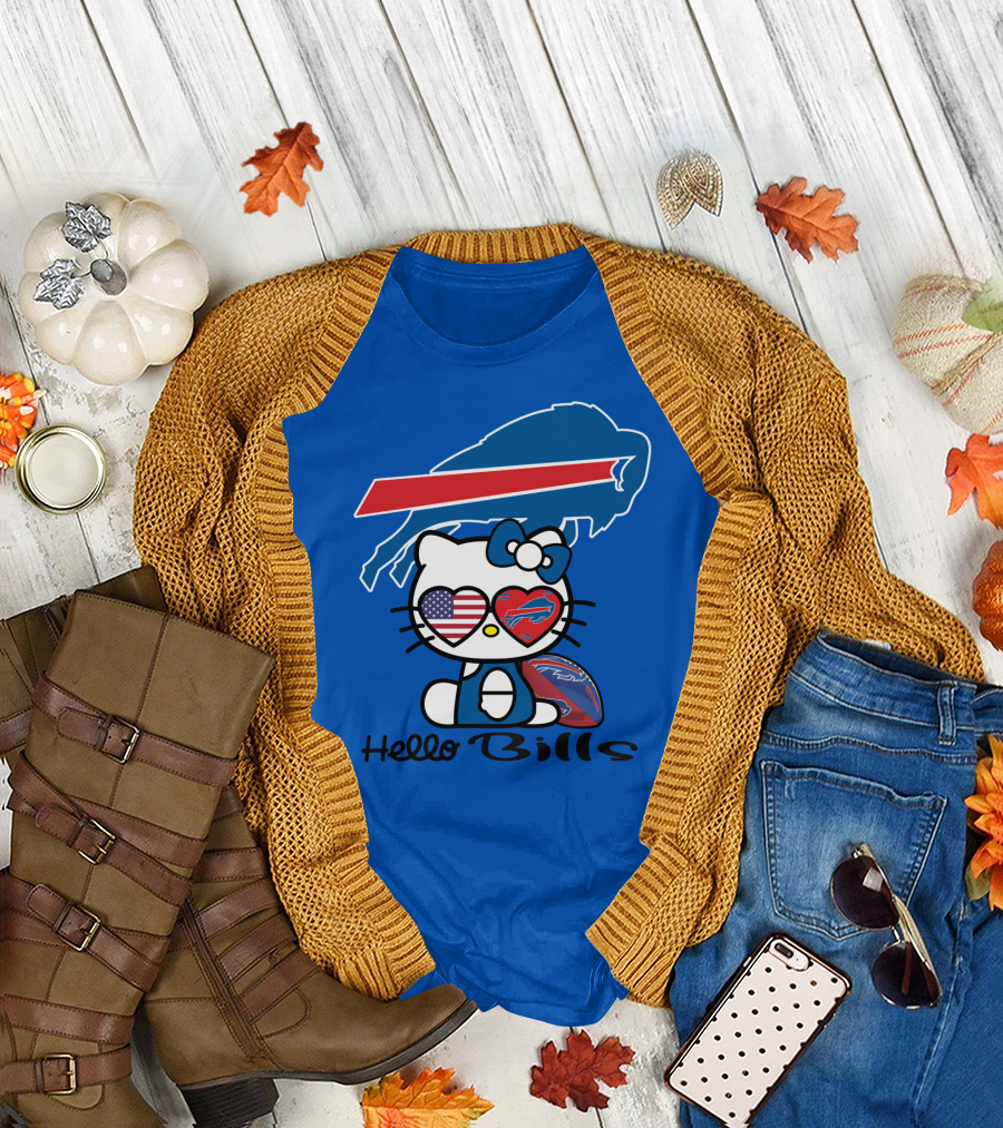 Hello Bills Buffalo Bills Football Hello Kitty T-Shirt