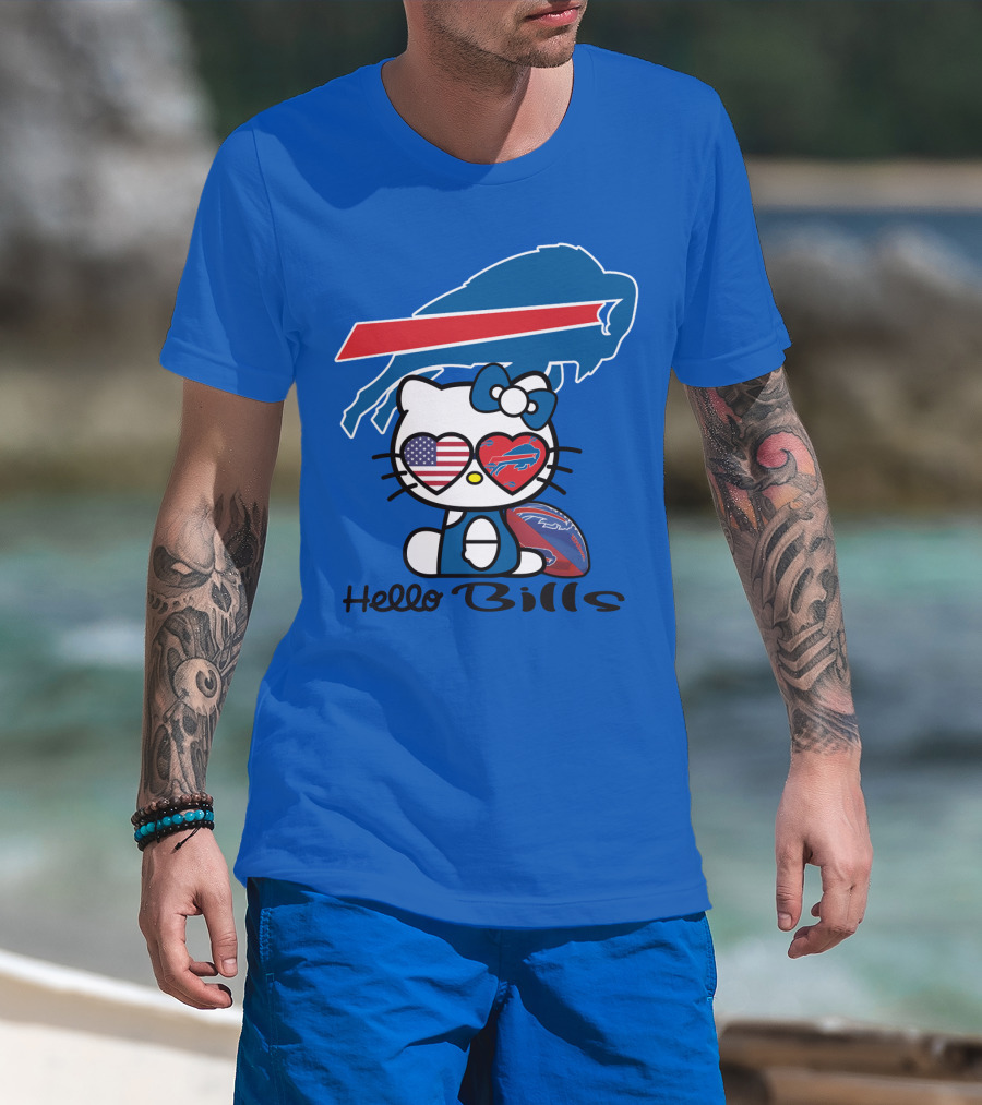 Hello Bills Buffalo Bills Football Hello Kitty T-Shirt
