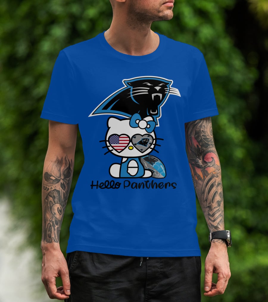 Hello Panthers Carolina Panthers Football T-Shirt