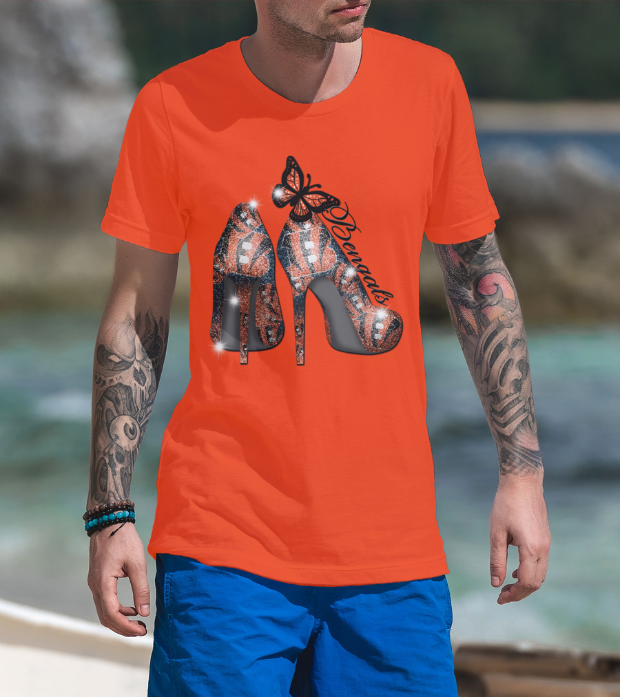 Bengals High Heels Butterfly T-Shirt