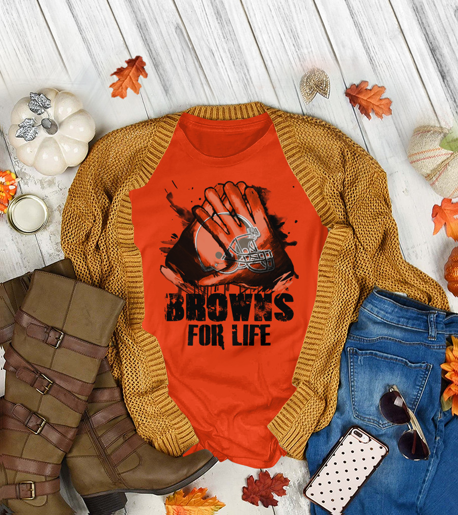 Browns For Life Cleveland Browns T-Shirt