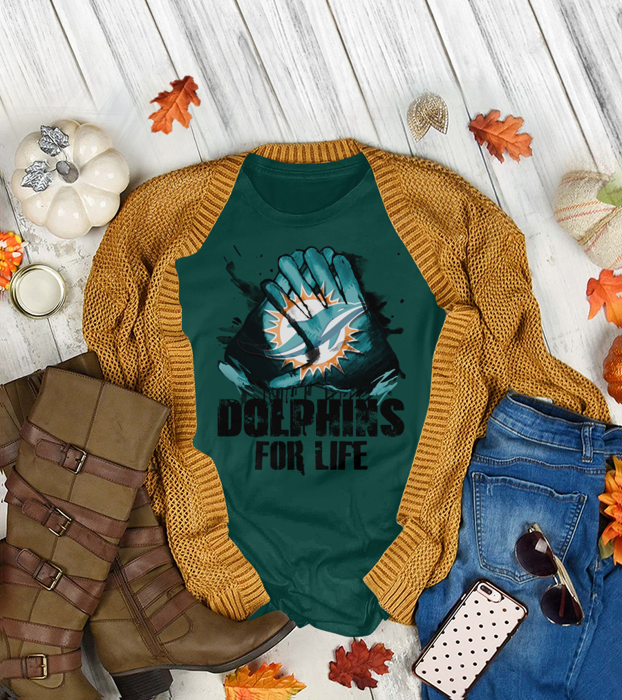 Dolphins For Life Miami Dolphins T-Shirt
