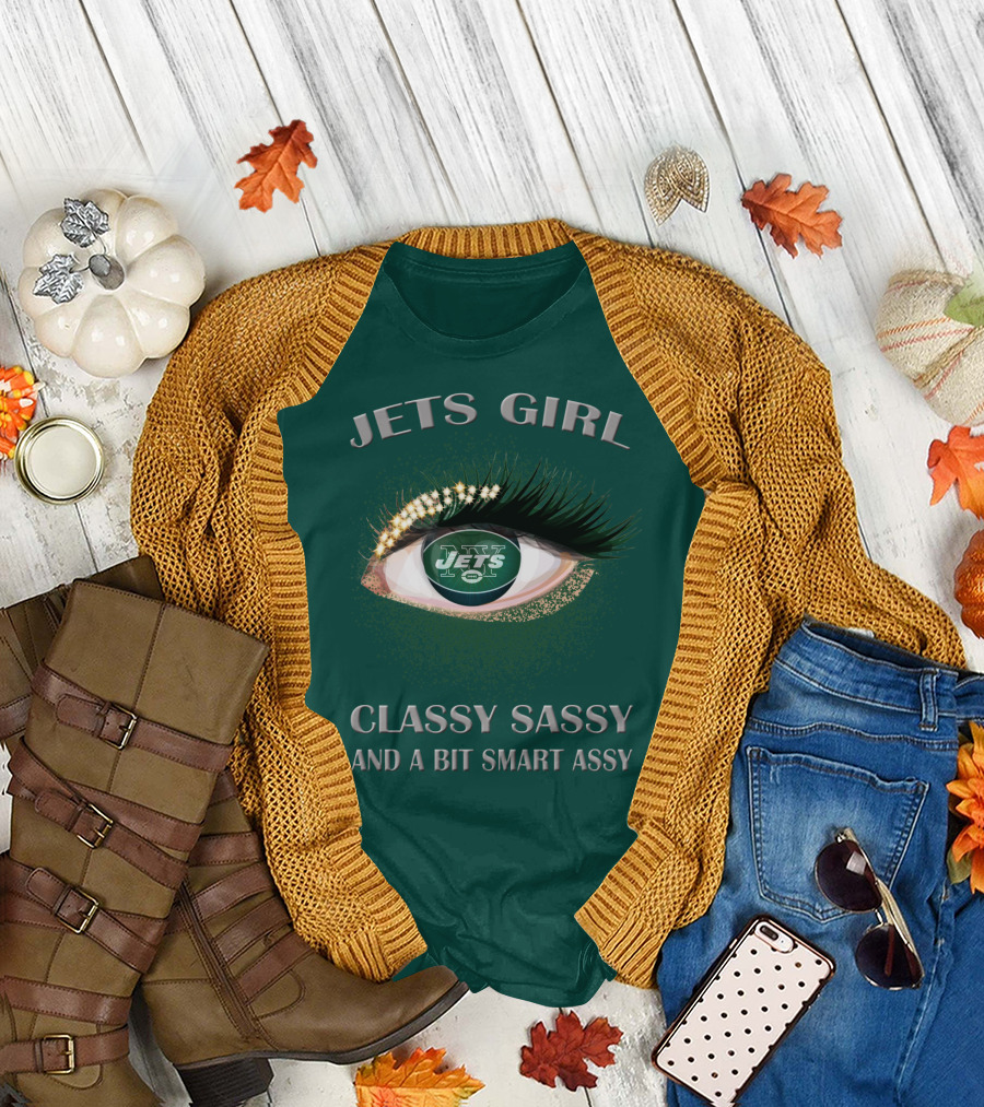 Jets Girl Classy Sassy And A Bit Smart Assy Jets T-Shirt