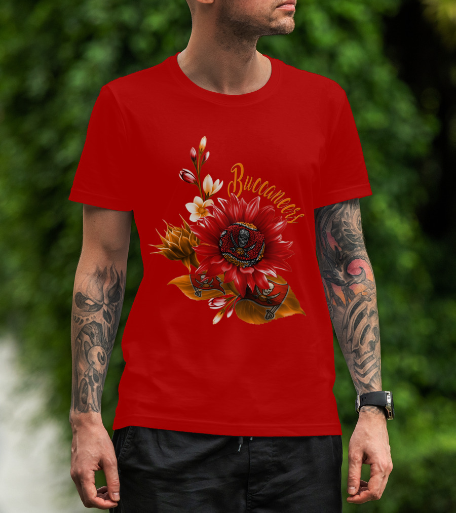 Buccaneers Floral Skull T-Shirt