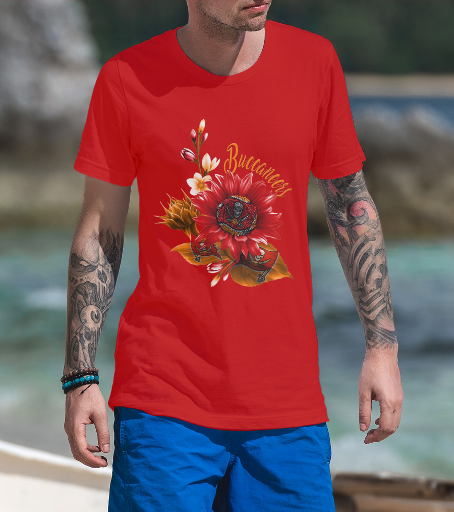 Buccaneers Floral Skull T-Shirt