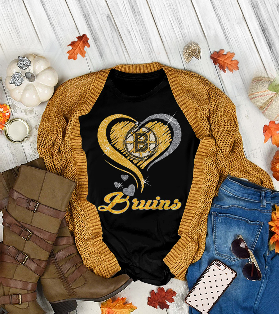 Boston Bruins Heart T-Shirt