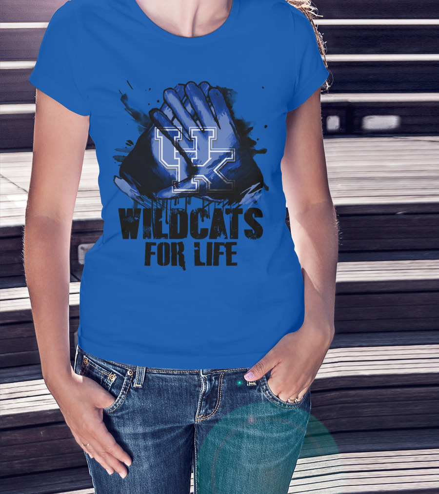 Kentucky Wildcats For Life Uk T-Shirt