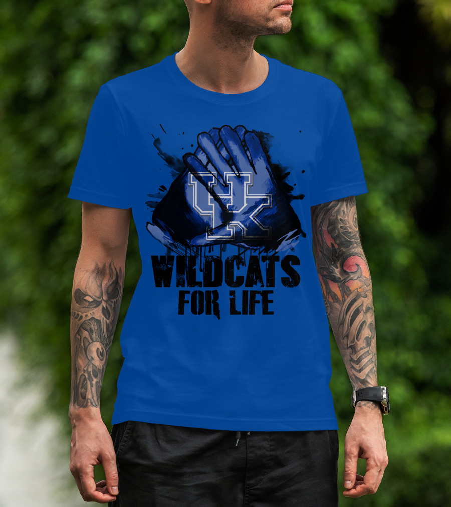 Kentucky Wildcats For Life Uk T-Shirt