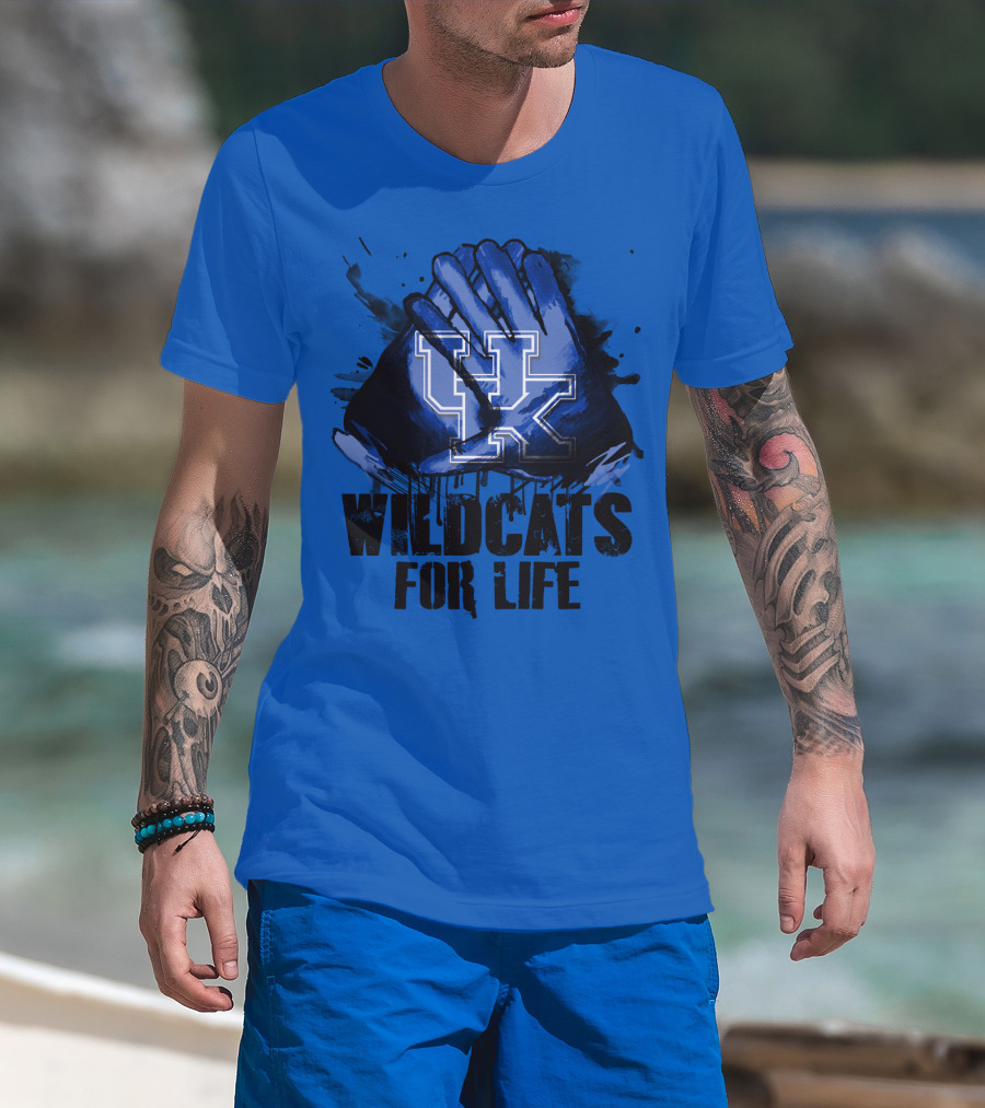 Kentucky Wildcats For Life Uk T-Shirt
