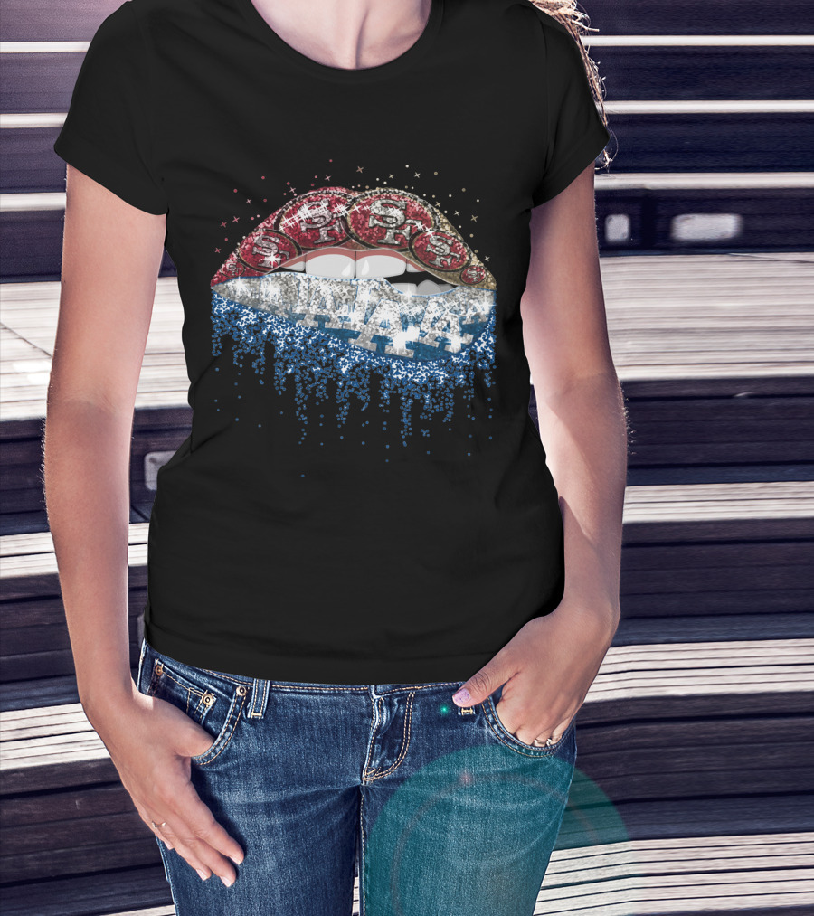 49ers Dodgers Dripping Bling T-Shirt