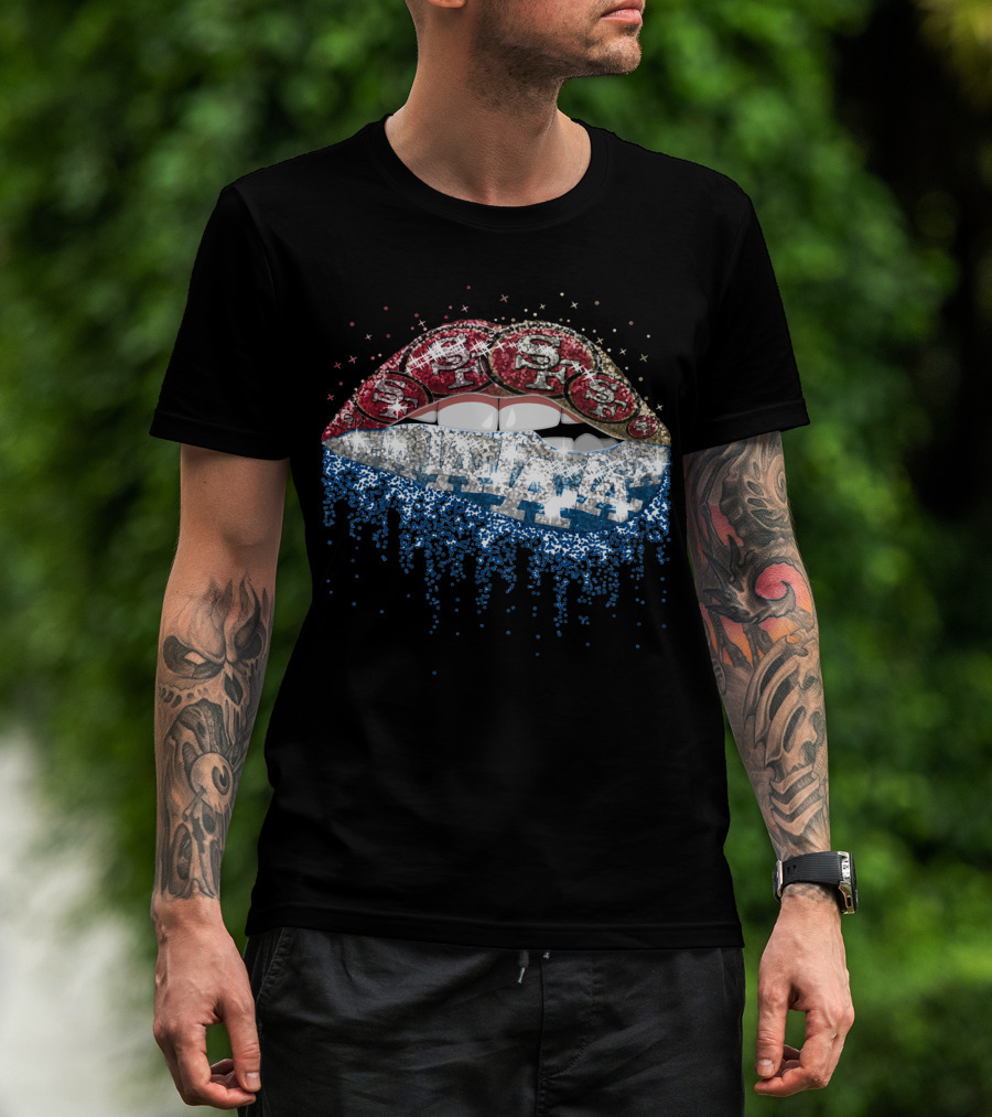 49ers Dodgers Dripping Bling T-Shirt