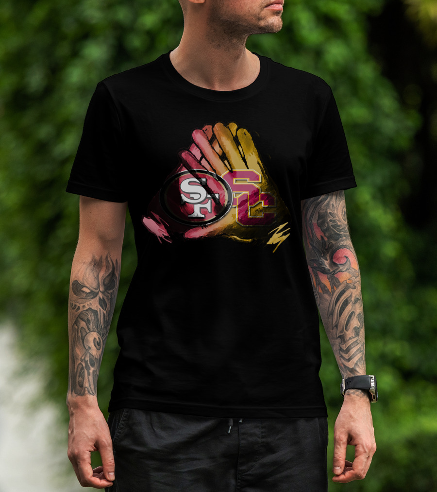 49ers And Usc Trojans For Life Fol T-Shirt