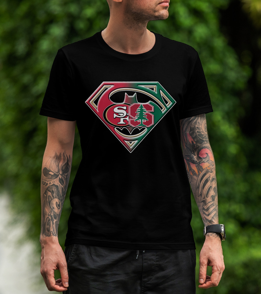 San Francisco 49ers Stanford Tree Logo Superhero Shield T-Shirt