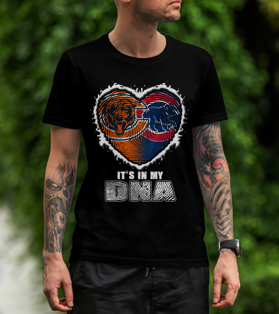It's In My Dna Bears Cubs Heart T-Shirt