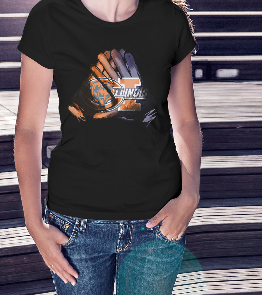 Bears And Fighting Illini For Life T-Shirt