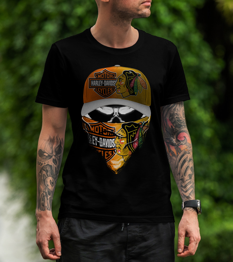Harley Davidson Chicago Blackhawks T-Shirt