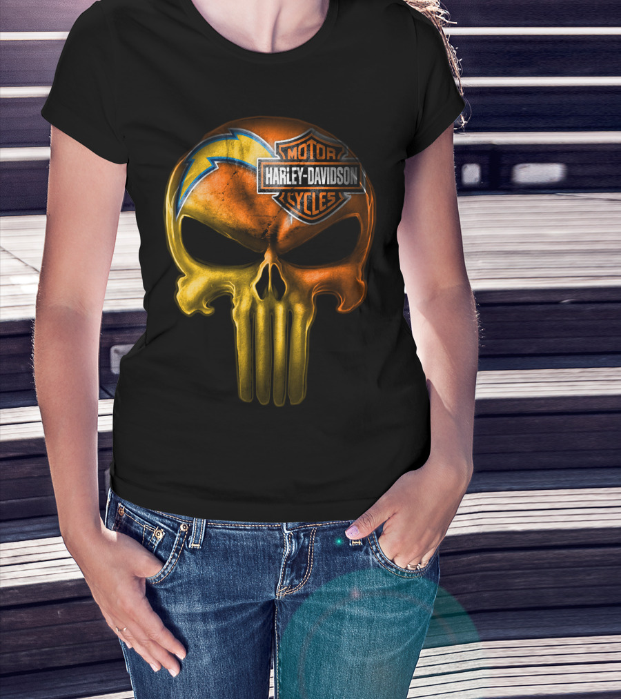 Harley Davidson Punisher Skull Chargers T-Shirt