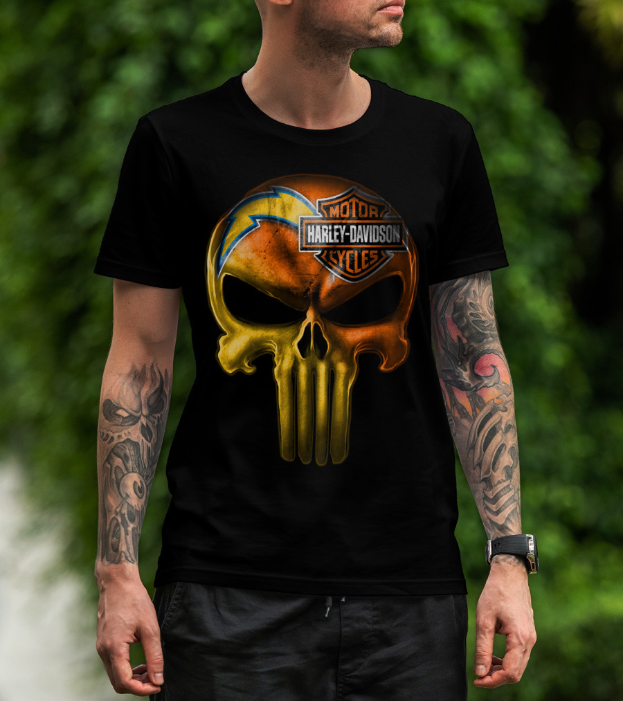 Harley Davidson Punisher Skull Chargers T-Shirt