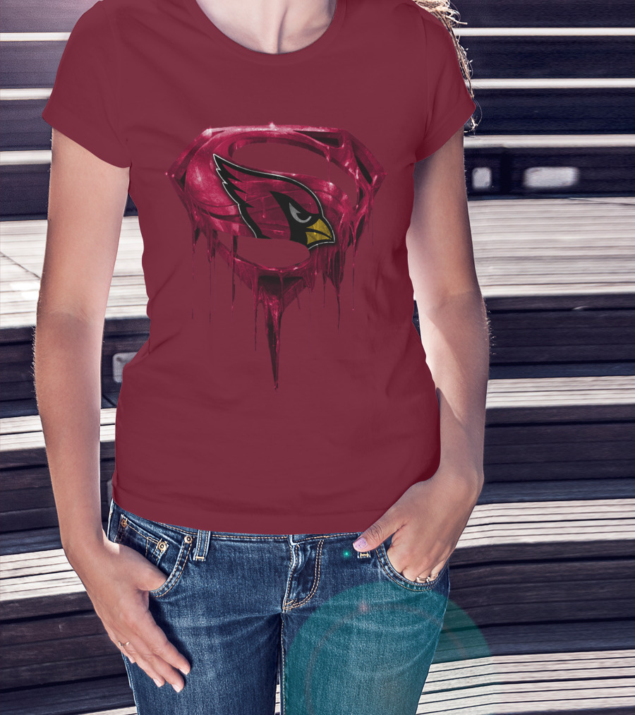 Arizona Cardinals Dripping Superman T-Shirt
