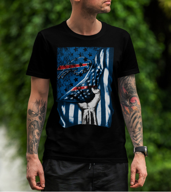 Patriotic Buffalo Bills Flag T-Shirt