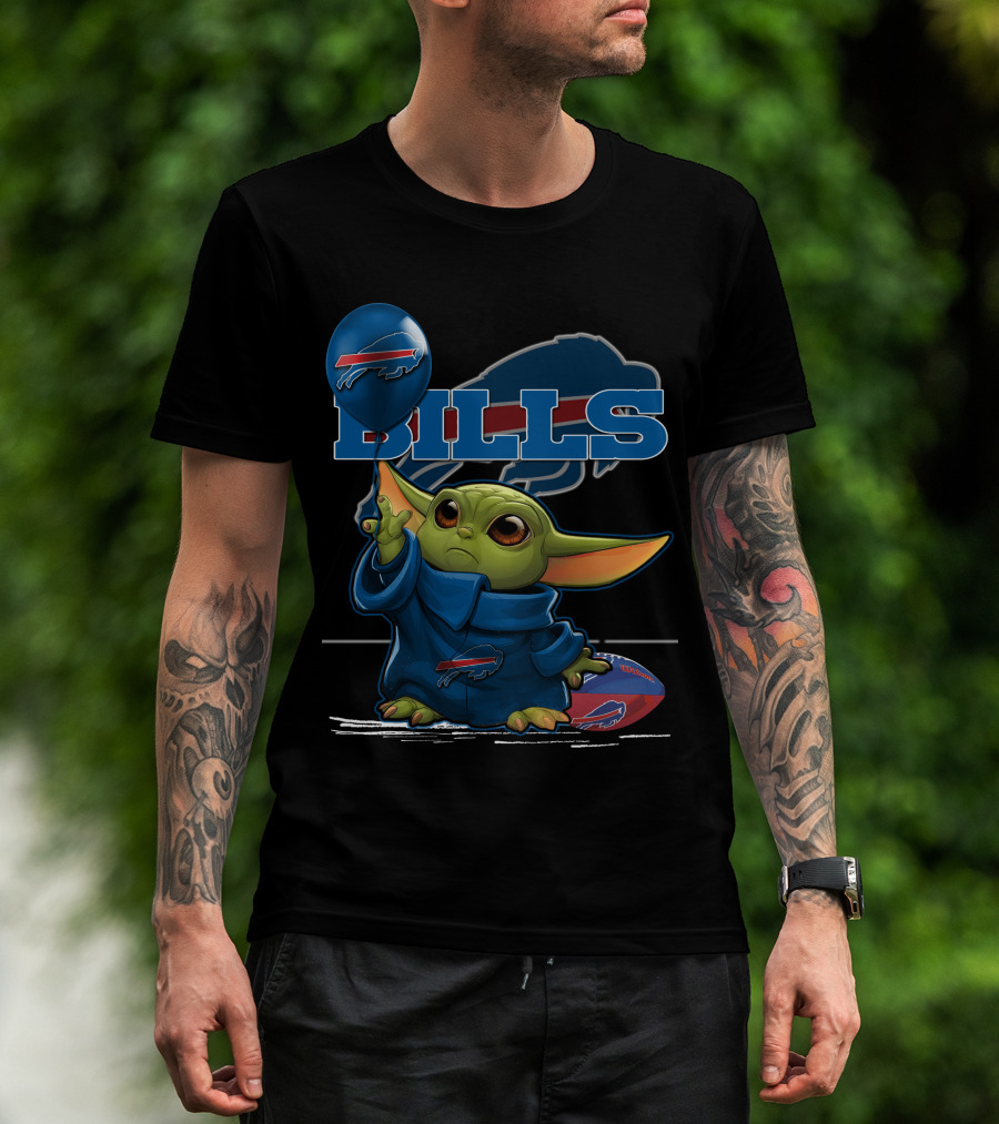 Yoda Bills Buffalo Football Balloon T-Shirt