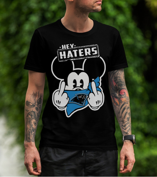 HEY HATERS MICK CAROLINA PANTHERS T-Shirt