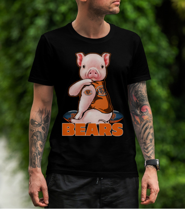 Pig BEARS Football T-Shirt