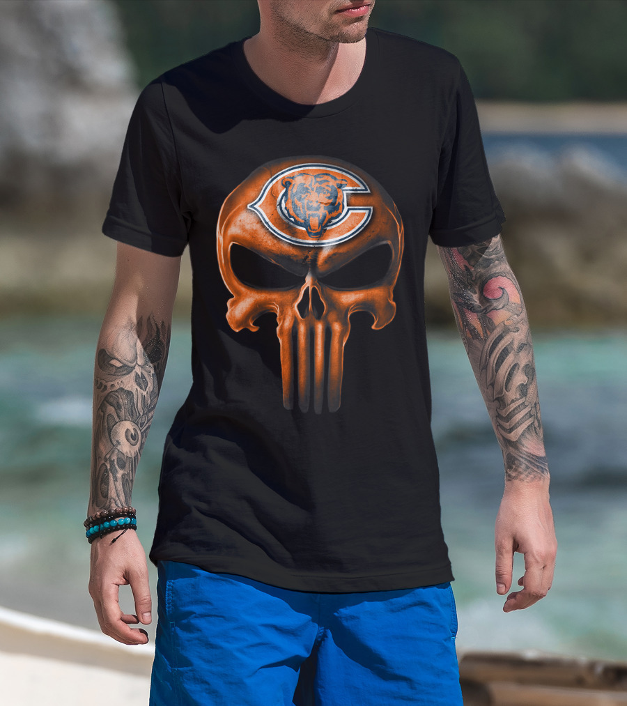 Chicago Bears Skull T-Shirt