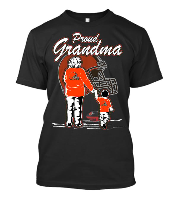 Proud Grandma Cleveland Browns Football Family Love T-Shirt