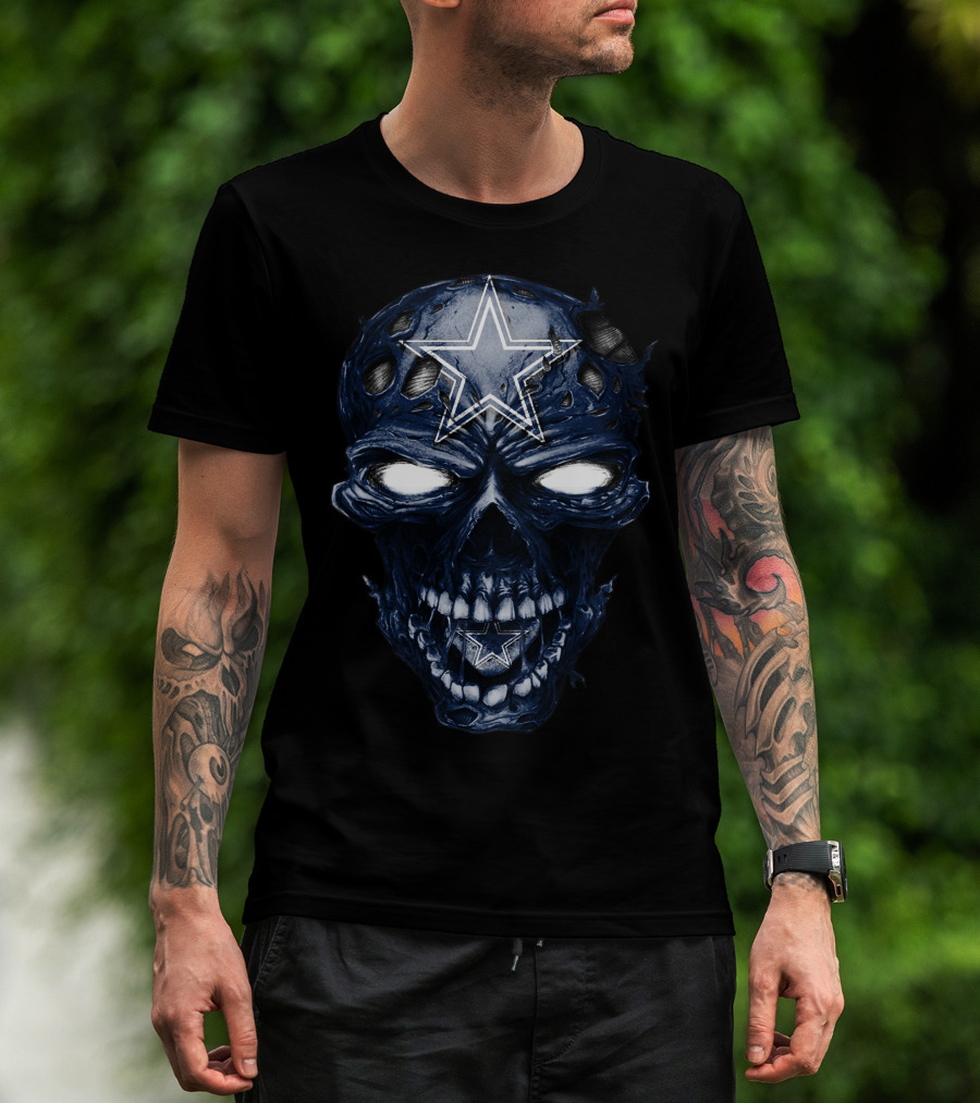 Skull V2 Dallas Cowboys Star Logo Zombie T-Shirt