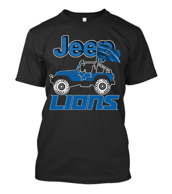 Jeep Detroit Lions Football Team Collaboration T-Shirt