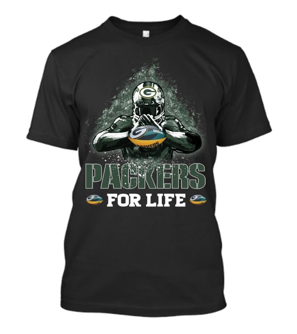 Packers For Life Green Bay Football Fan Spirit T-Shirt