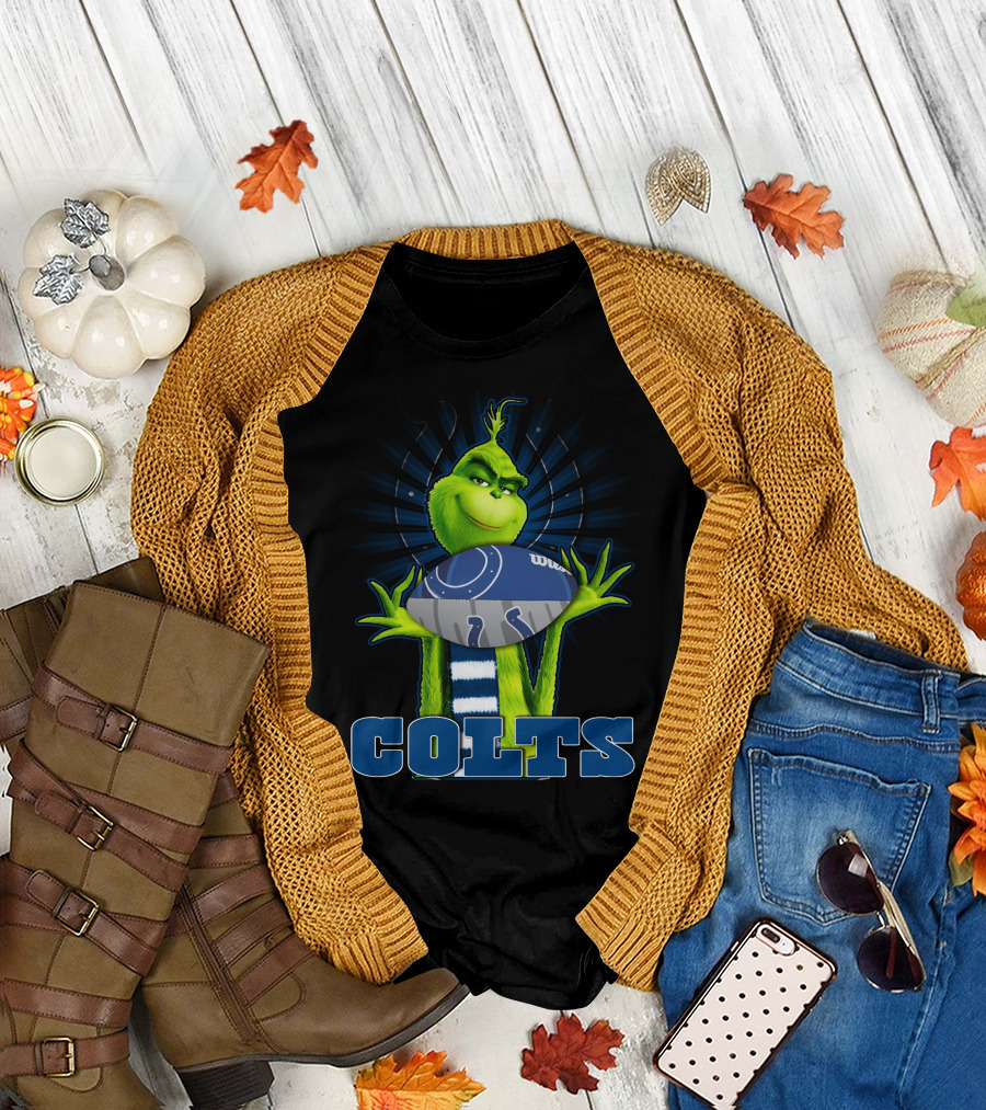 Grinch Indianapolis Colts Football T-Shirt