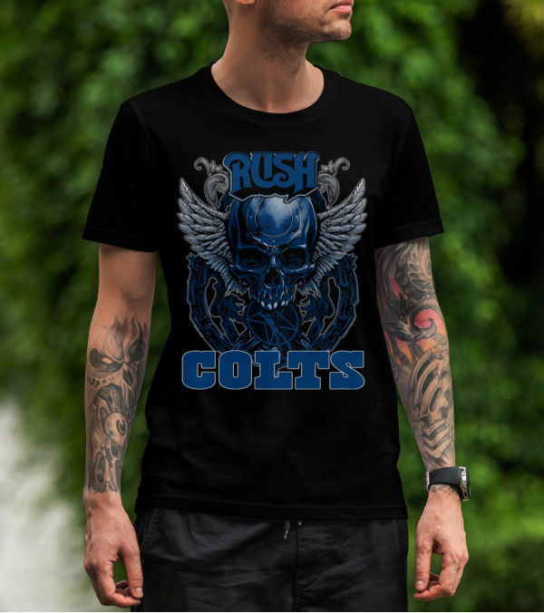 Rush Colts Winged Skull T-Shirt