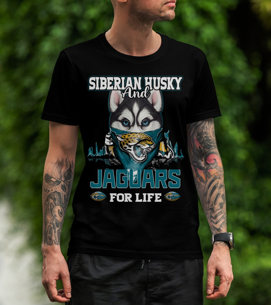Siberian Husky And Jaguars For Life T-Shirt