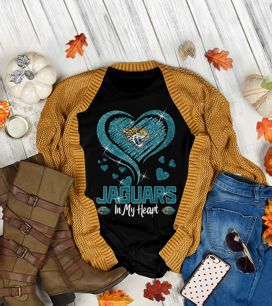 Jaguars In My Heart Jacksonville T-Shirt