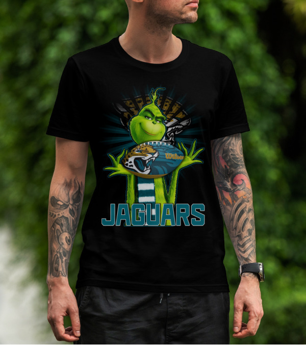 Grinch Jaguars Wilson Football Jacksonville T-Shirt