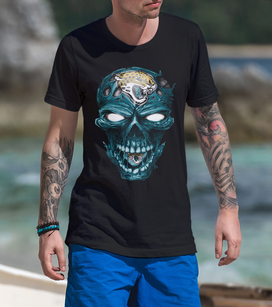 Skull Jacksonville Jaguars T-Shirt