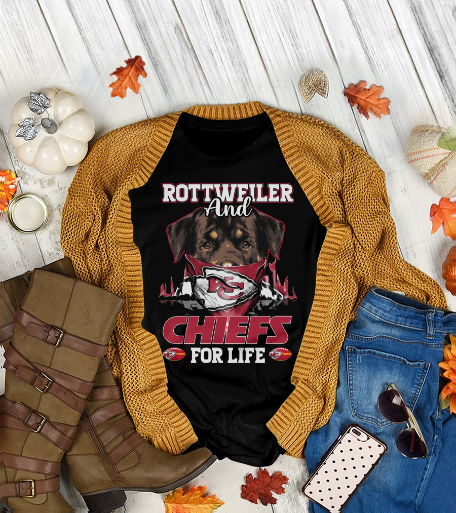 ROTTWEILER AND CHIEFS FOR LIFE T-Shirt