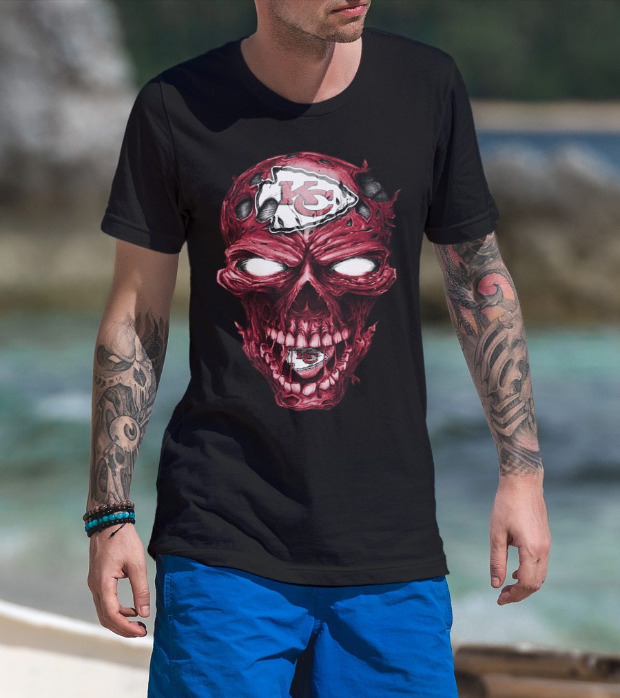 Skull KC Chiefs T-Shirt