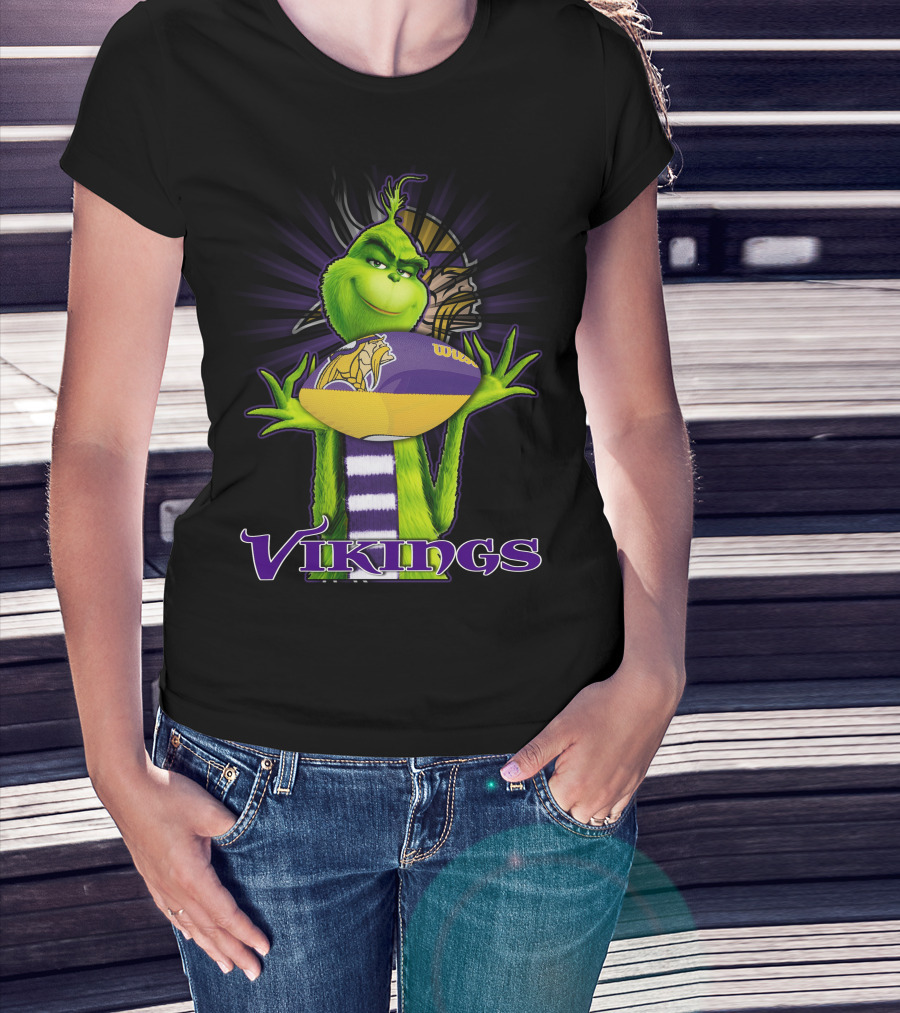 Grinch Vikings Football Minnesota Team Spirit T-Shirt