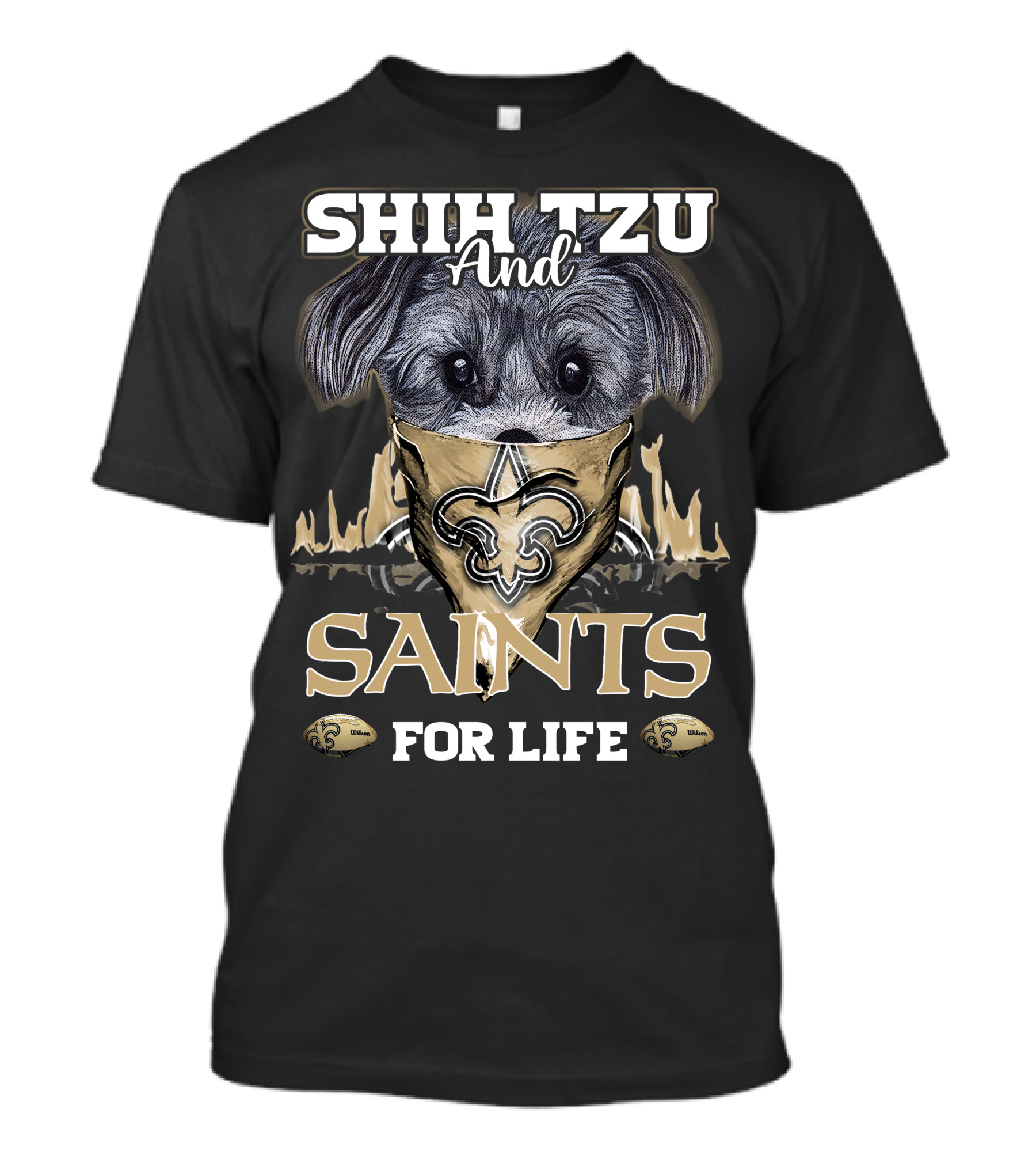 Shih Tzu And Saints For Life T-Shirt