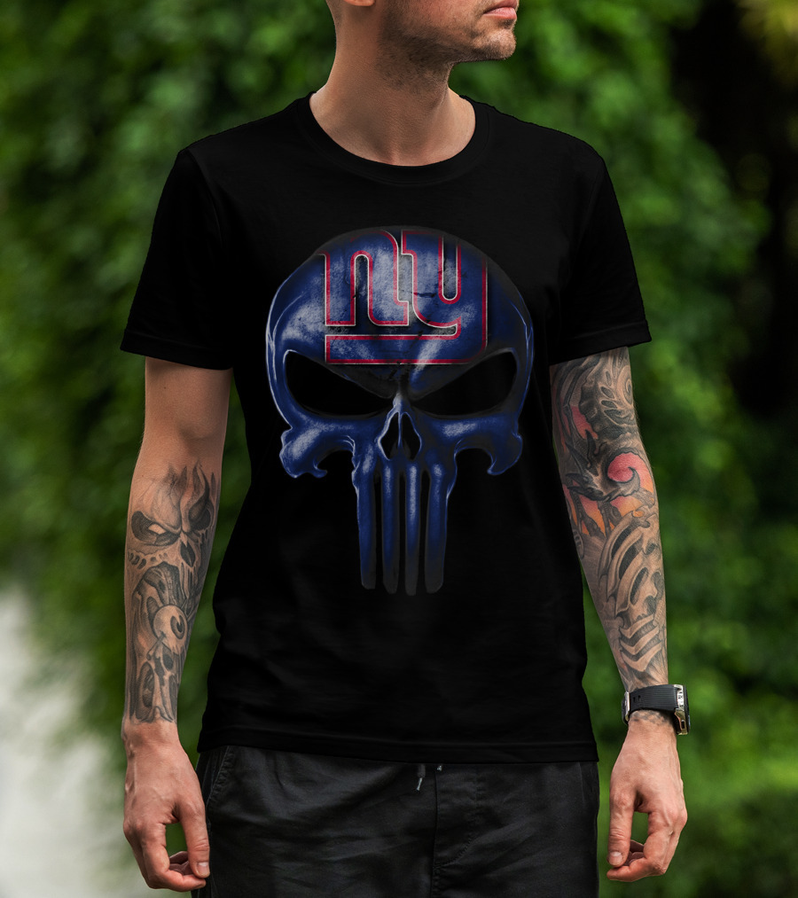 Skull Ny Giants Logo Mashup T-Shirt
