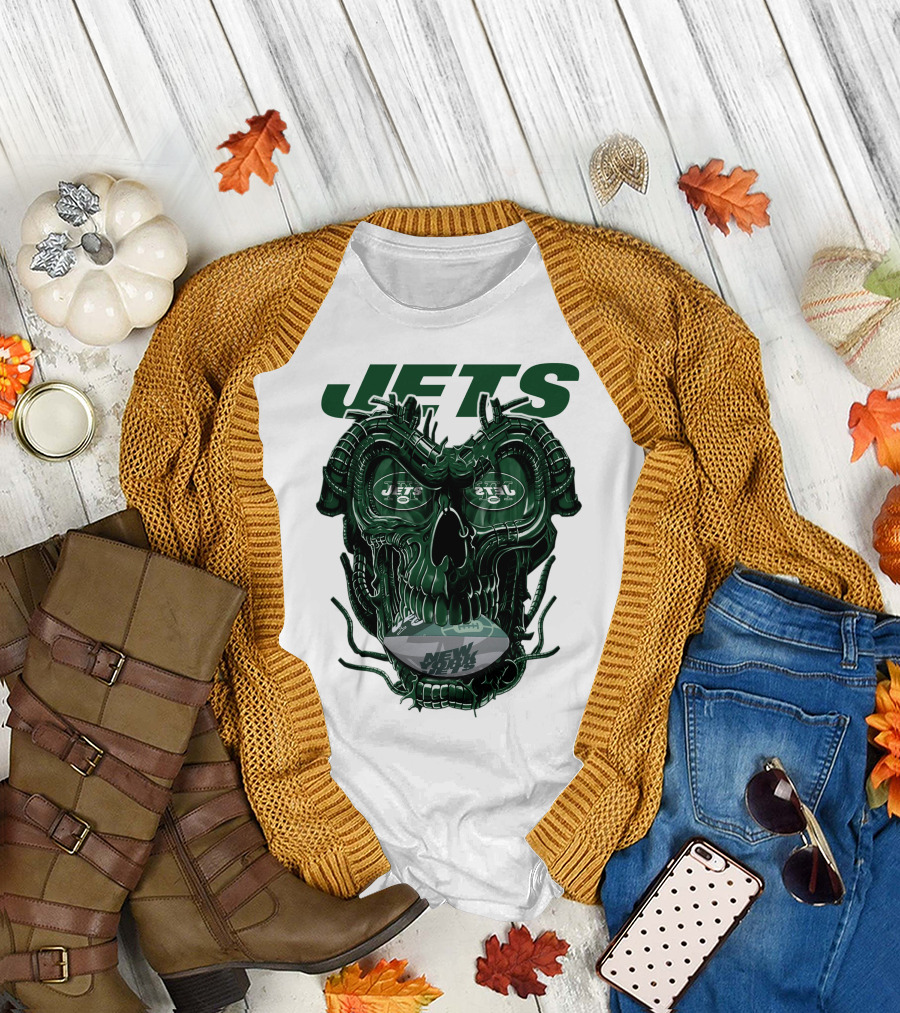 Jets Dragonskull New York Football T-Shirt