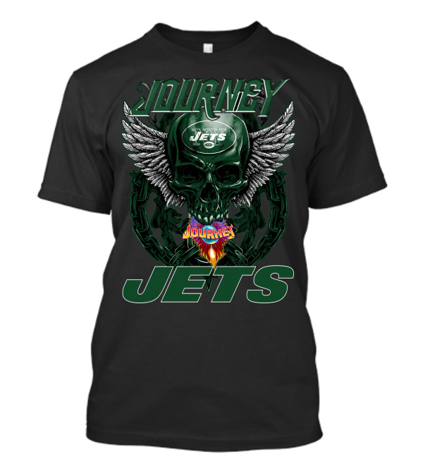Journey Jets New York Skull Wings T-Shirt