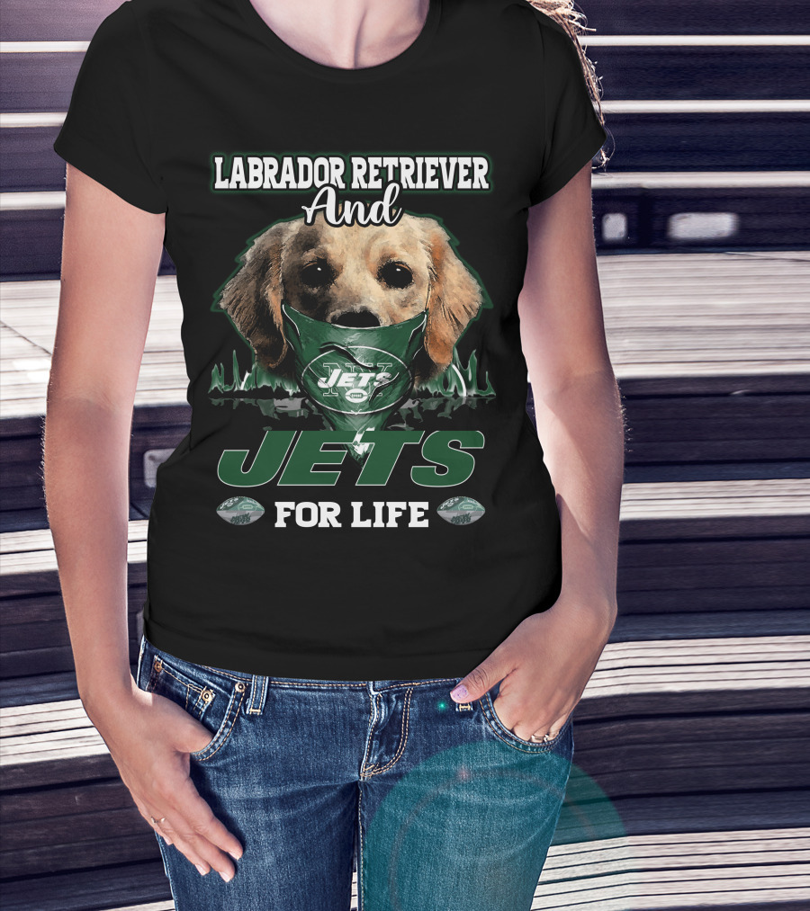 Labrador Retriever And Jets For Life T-Shirt