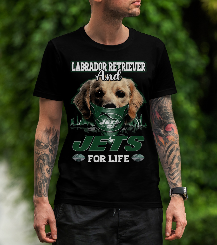 Labrador Retriever And Jets For Life T-Shirt
